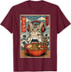 Cat Gaming T-Shirt - T-Shirt | Maroon