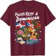 Dominican & Puerto Rican Flag Outfit Idea for Kids Dominican T-Shirt - T-Shirt | Maroon