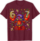 67 Mardi Gras Crawfish Beads Six Seven Carnival Boy Kids 6 7 T-Shirt - T-Shirt | Maroon