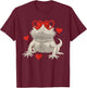 Bearded Dragon Valentines Day Beardie Mom Animal Lover T-Shirt - T-Shirt | Maroon