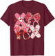 Valentine Nurse Coquette T-Shirt - T-Shirt | Maroon