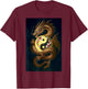 Chinese Dragon Yin and Yang Koi Carp Fish T-Shirt - T-Shirt | Maroon