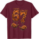 I was 6 Now I'm 7 Years Old Birthday Basketball 67 Boys Girl T-Shirt - T-Shirt | Maroon