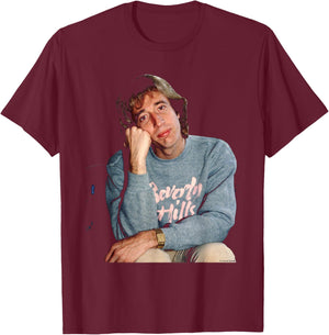 The Bee Gees Robin Gibb by Virginia Turbett T-Shirt - T-Shirt | Maroon