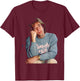 The Bee Gees Robin Gibb by Virginia Turbett T-Shirt - T-Shirt | Maroon