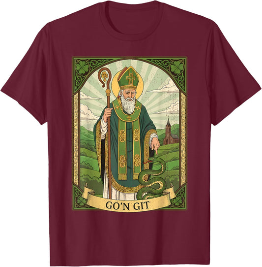 St Patricks Day Tarot Card Go'n Git Funny St Patrick T-Shirt - T-Shirt | Maroon