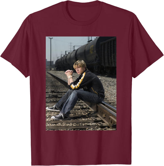 Beautiful Soul Songwriter Jesse McCartney Michael Grecco T-Shirt - T-Shirt | Maroon