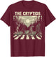 The Cryptids Funny Mythical Bigfoot Mothman Graphic T-Shirt - T-Shirt | Maroon