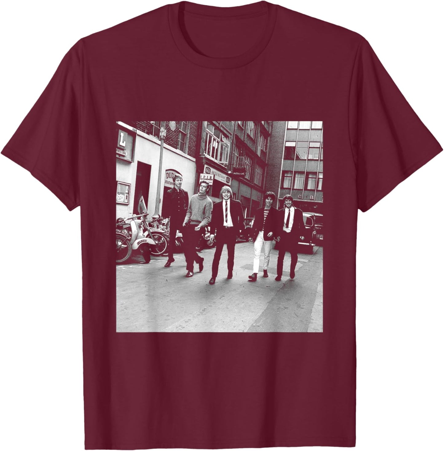 Blues Band The Yardbirds with Eric Clapton 1965 T-Shirt - T-Shirt | Maroon