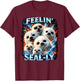 Feelin Seally Harp Seal Pup Bootleg Meme T-Shirt - T-Shirt | Maroon