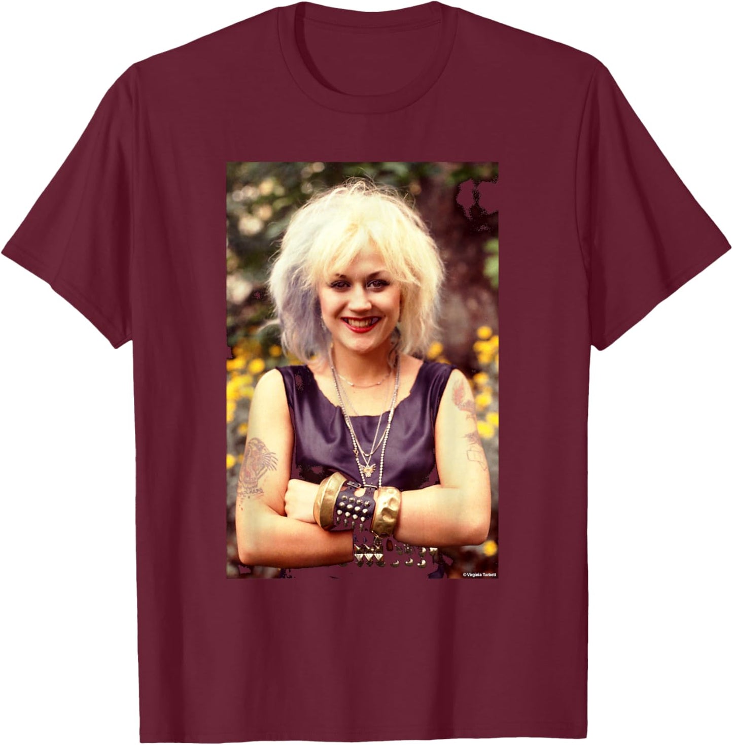 Beki Bondage Singer Vice Squad by Virginia Turbett T-Shirt - T-Shirt | Maroon