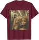 Distressed Doll Smoking Funny Doll Face Meme T-Shirt - T-Shirt | Maroon