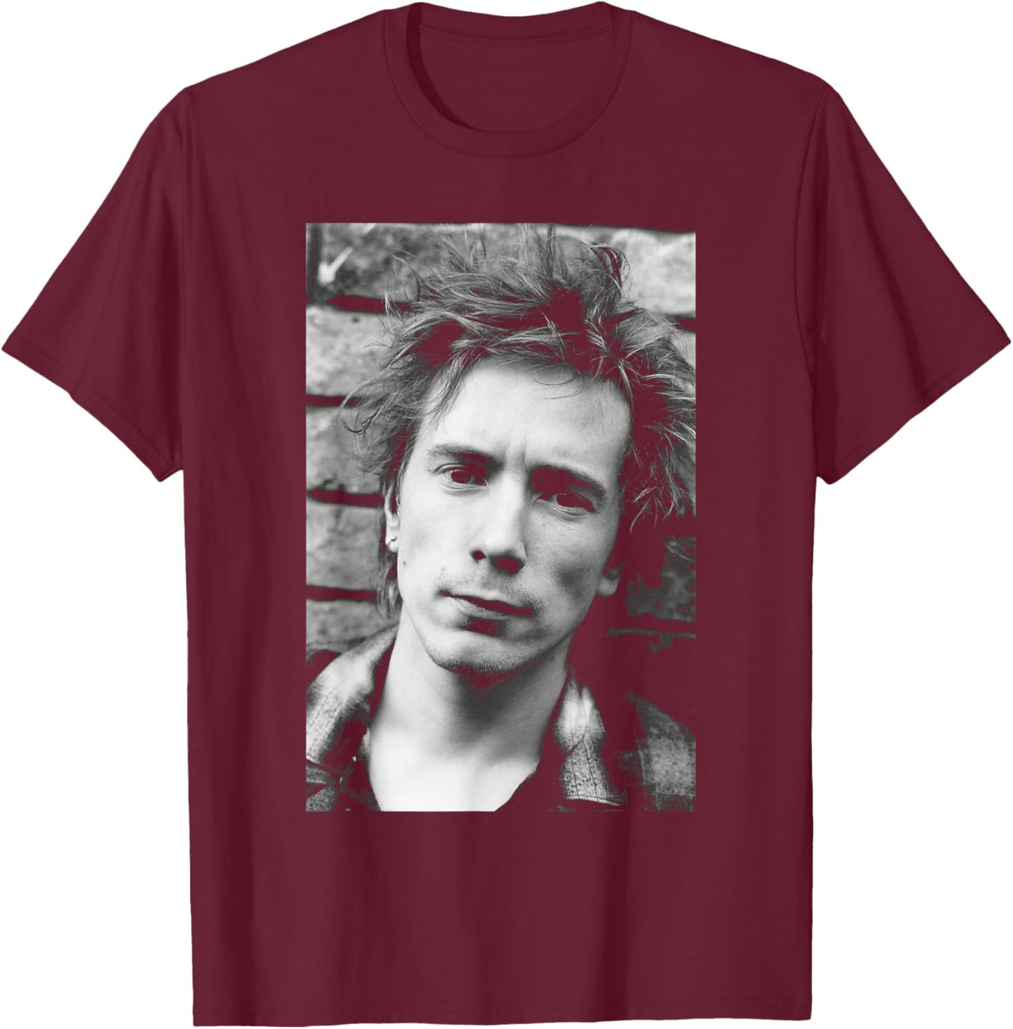 John Lydon Sex Pistols Singer Johnny Rotten Public Image Ltd T-Shirt - T-Shirt | Maroon