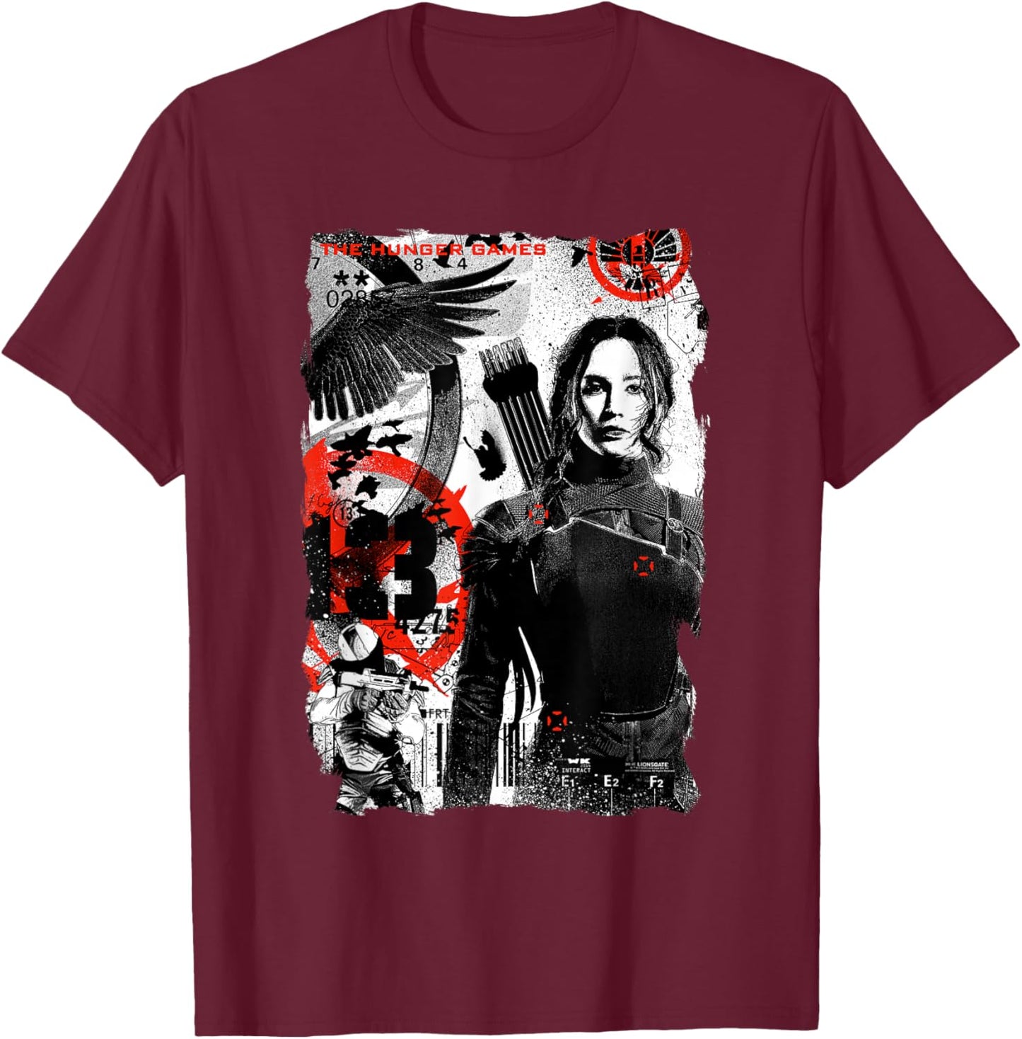 The World of The Hunger Games Katniss Everdeen T-Shirt - T-Shirt | Maroon