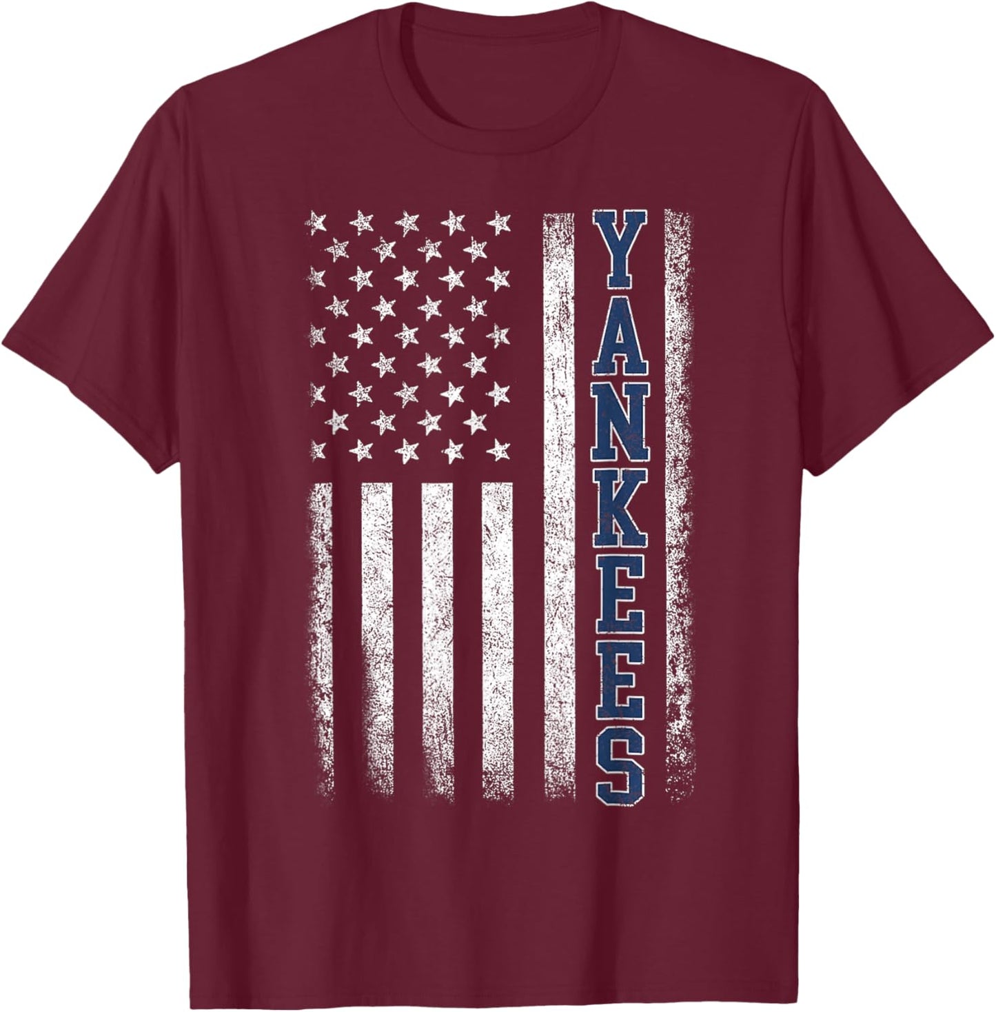 Vintage Yankees Retro Classic Gifts Women Kids T-Shirt - T-Shirt | Maroon