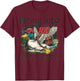 Flying Into 100 Days of School Duck Hunting 100th Day of SCH T-Shirt - T-Shirt | Maroon