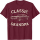 Classic Grandpa Vintage Muscle Mood Outfit for car Fans T-Shirt - T-Shirt | Maroon