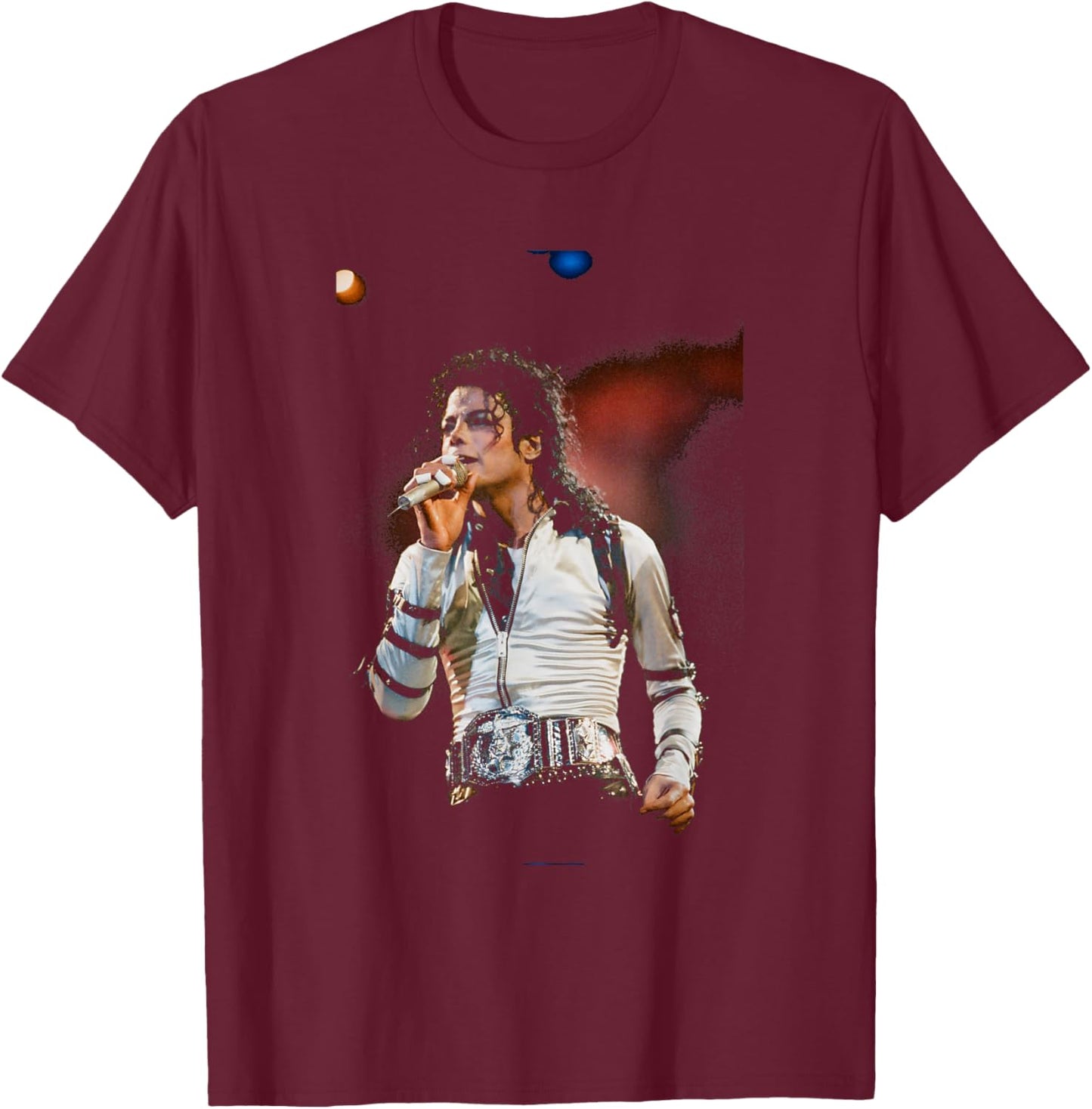 Michael Jackson Sings Live Bad Tour 1988 T-Shirt - T-Shirt | Maroon