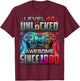 Level 46 Unlocked Awesome Since 1980 46th Birthday Gaming T-Shirt - T-Shirt | Maroon