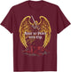 Make No Peace with Evil Archangel Michael Faith Design T-Shirt - T-Shirt | Maroon