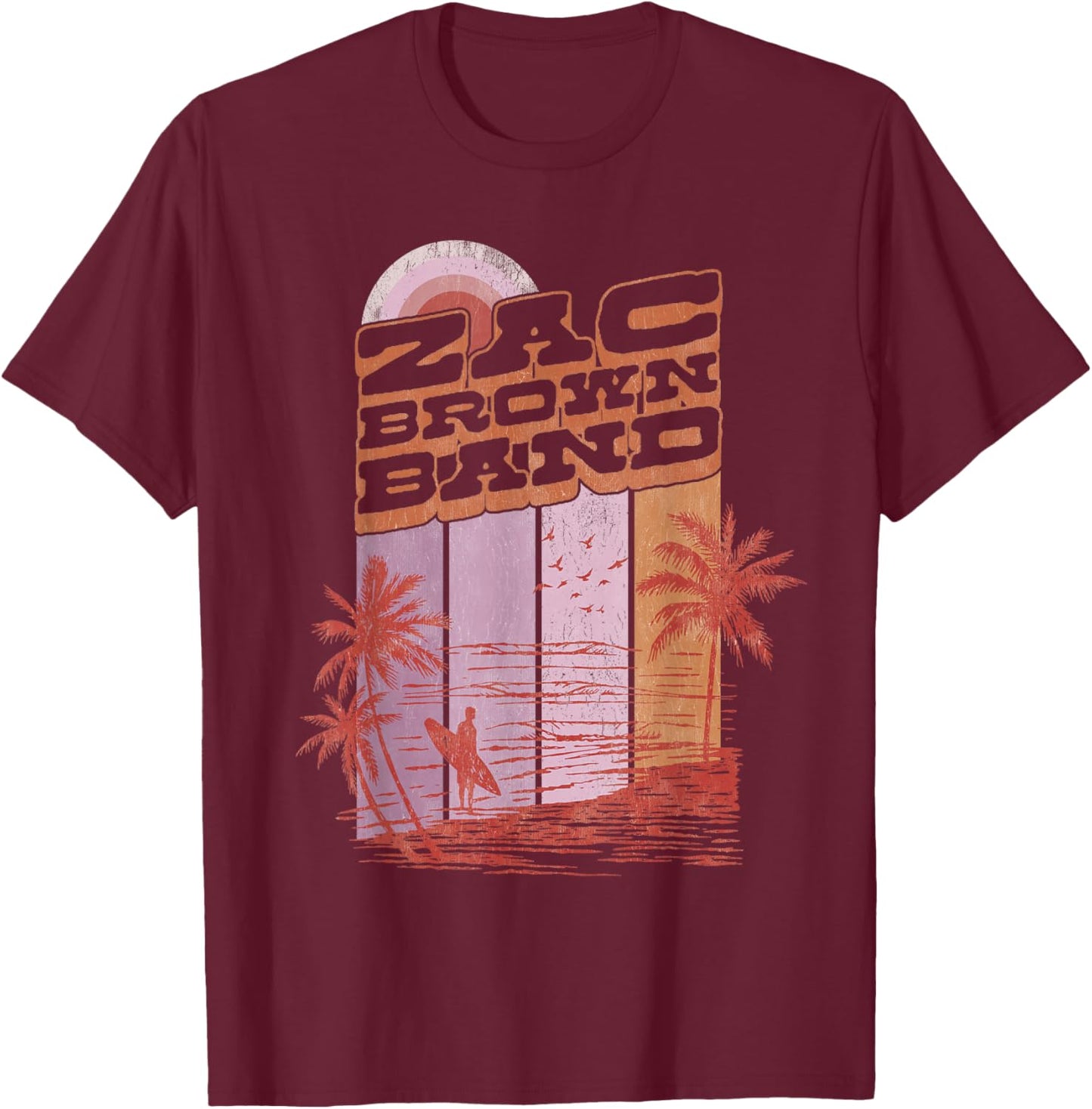 Red Surfer T-Shirt - T-Shirt | Maroon