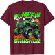 Pumpkin Crusher Monster Truck Ghosts Halloween for Boys T-Shirt - T-Shirt | Maroon