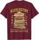Black History Month Teacher Past Inspiring The Future T-Shirt - T-Shirt | Maroon