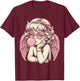 Cute Vintage Cupid Blowing Bubble Gum T-Shirt - T-Shirt | Maroon