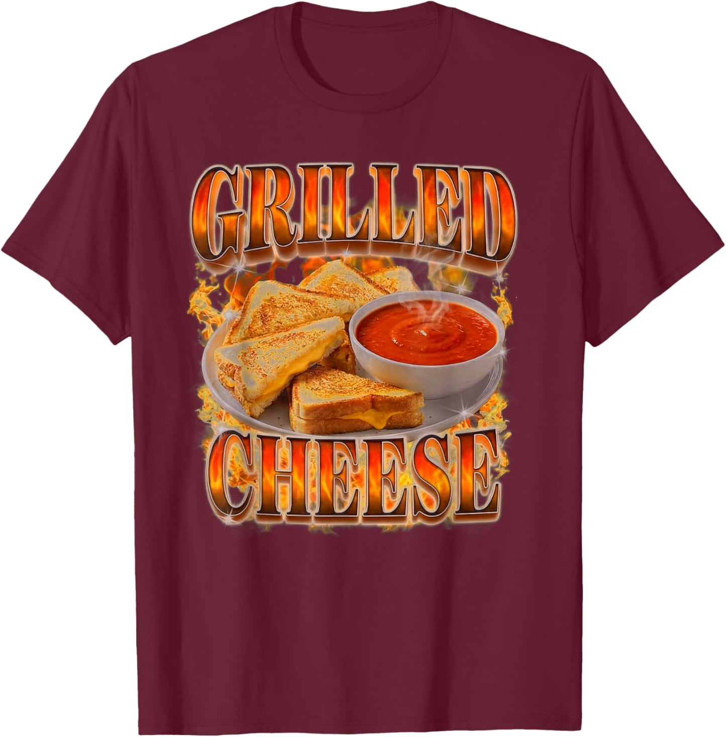 Grilled Cheese Grilled Cheese Sandwich Maker T-Shirt - T-Shirt | Maroon