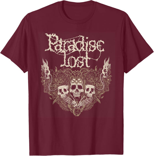 Paradise Lost - 'Gothic Skull' T-Shirt - T-Shirt | Maroon