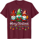 Gnomes Xmas Shirts Merry Christmas Gnome Men Women Kids T-Shirt - T-Shirt | Maroon