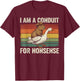 I Am A Conduit for Nonsense Funny Capybara Goose Meme T-Shirt - T-Shirt | Maroon