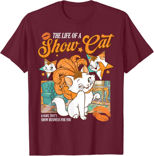 Cute Cat Era Life of Showcat Cat Lover Country Music Concert T-Shirt - T-Shirt | Maroon