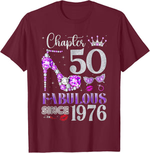 50th Birthday Women T-Shirt - T-Shirt | Maroon
