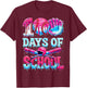 100 Days of School Baseball Ice Cream Drip Gift Boys Kid T-Shirt - T-Shirt | Maroon