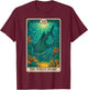 The Whale Shark Tarot Card T-Shirt - T-Shirt | Maroon