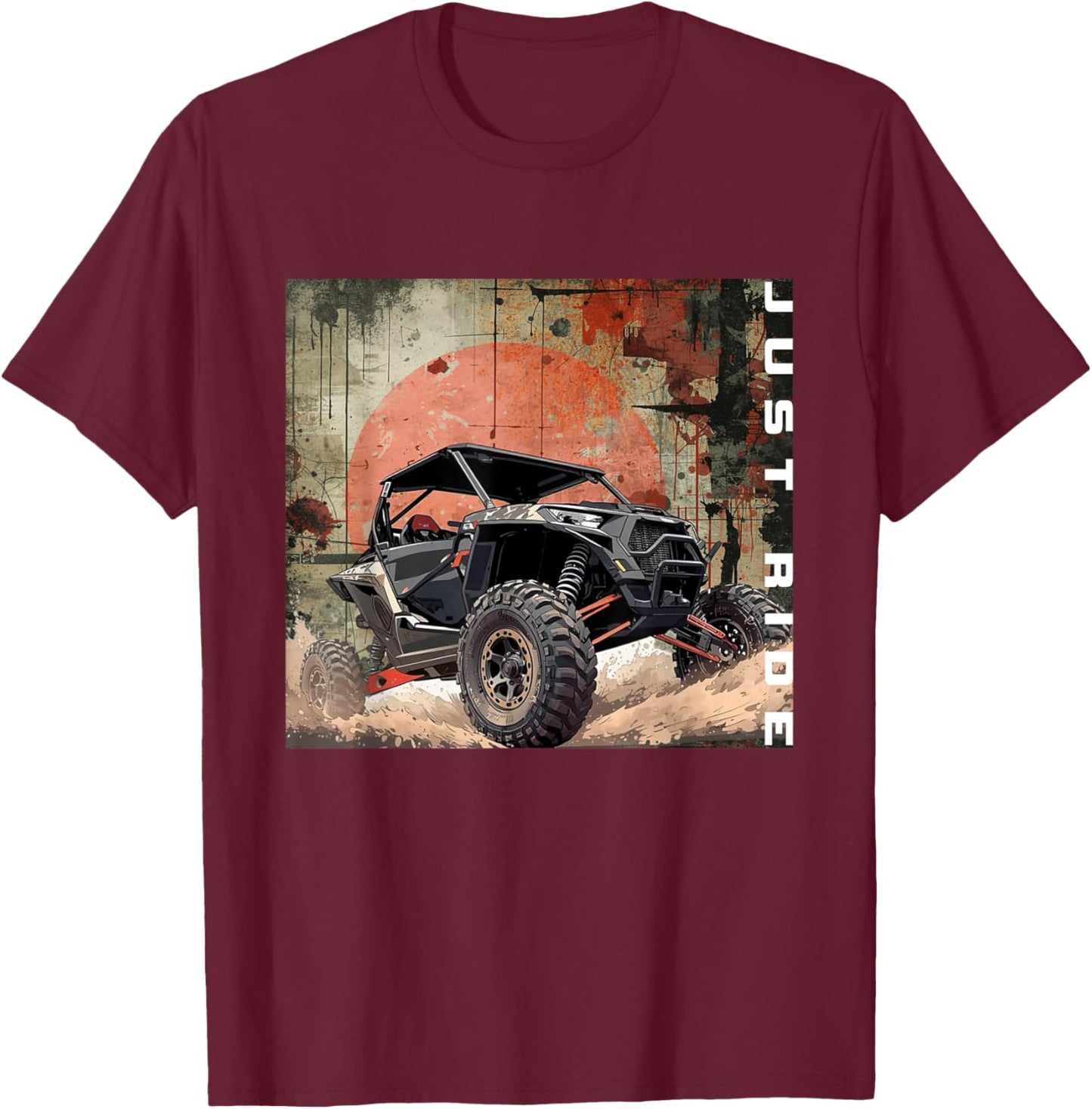 Off Road Quad ATV T-Shirt - T-Shirt | Maroon