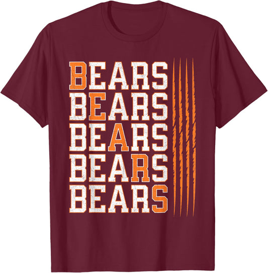 Retro Bear T-Shirt - T-Shirt | Maroon