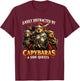 Capybaras and Side Quests Shirt Capybara Lover Men Women Kid T-Shirt - T-Shirt | Maroon