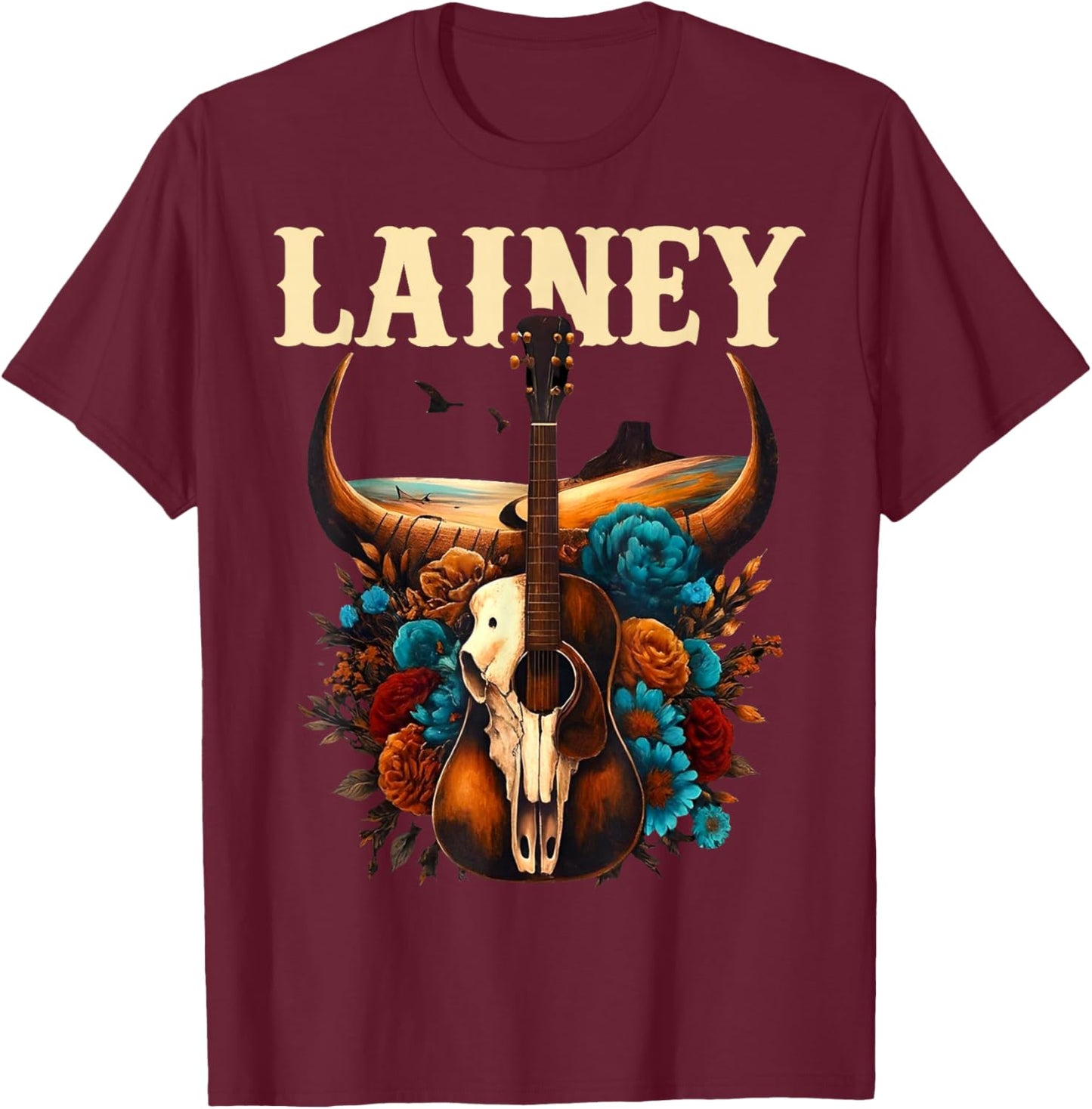 Retro Lainey Name Proud Gift Women Kid Boy Girl T-Shirt - T-Shirt | Maroon