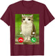 is Calling Decline Accept Phone Call Funny Cat Meme T-Shirt - T-Shirt | Maroon