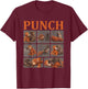 Cute Monkey Punch T-Shirt - T-Shirt | Maroon