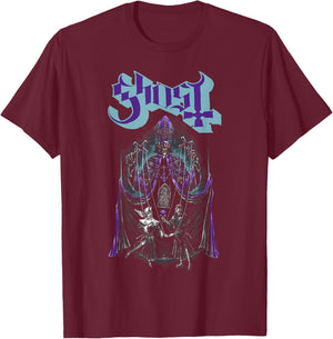 Ghost Official Skeletour 2026 Quebec Exclusive T-Shirt - T-Shirt | Maroon