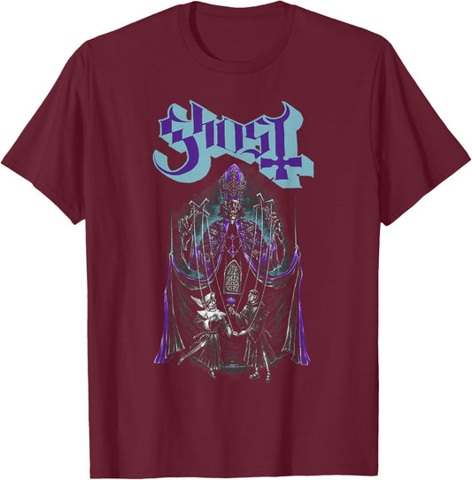 Ghost Official Skeletour 2026 Quebec Exclusive T-Shirt - T-Shirt | Maroon