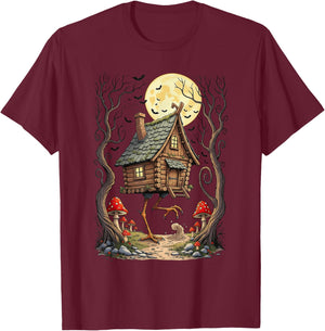 Baba Yaga Witch Slavic Folklore Cryptid Fan Cryptozoology T-Shirt - T-Shirt | Maroon