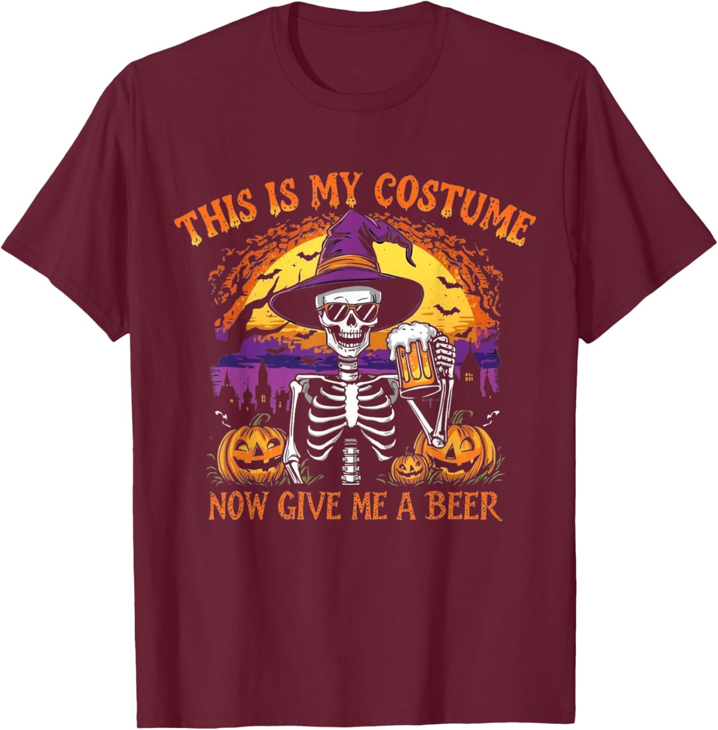 Funny This is My Halloween Costume Women 2025 T-Shirt - T-Shirt | Maroon
