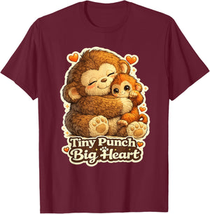 Cute But Punchy Monkey T-Shirt - T-Shirt | Maroon