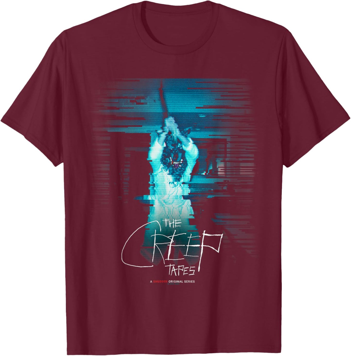 The Creep Tapes Key Art T-Shirt - T-Shirt | Maroon