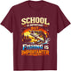 School is Important But Fishing is Importanter T-Shirt - T-Shirt | Maroon