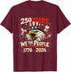 250 Years of Freedom 1776-2026 Semiquincentennial USA T-Shirt - T-Shirt | Maroon